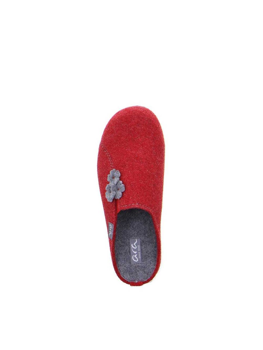 ara Slippers | Slippers Cozy Red